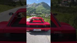 Ferrari Testarossa in the Alps Greatest exotic from the 80s ferrari testarossa youtubeshort [upl. by Jerri]