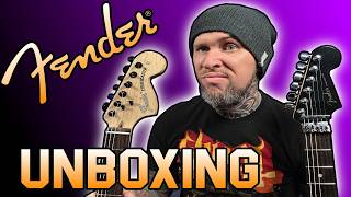 UNBOXING 2 FENDER STRATOCASTERS [upl. by Idihsar]