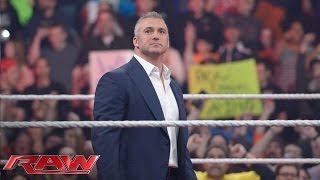 The WWE Universe erupts as Shane McMahon reemerges on Monday Night Raw Raw February 23 2016 [upl. by Linea]