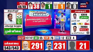 🔴LIVE Election Results 2024  Tamil Nadu Lok Sabha Election 2024  DMK  AIAMDK  NTK  N18ER [upl. by Eirallam]