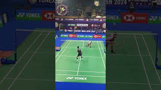 Cross court Drop😱😮❤🔥🔥bwf badmintonlovers yonex badmintonunplugged badmintonindonesia trending [upl. by Alaik]