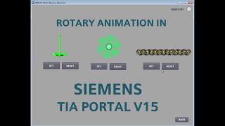 TIA Portal Animation  Agitator Fan and Conveyor animation in WinCC Runtime Advance [upl. by Lotsyrc886]