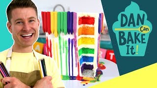 Dan Bakes a MELTING Crayon Cake 🖍️Challenge 11  Dan Can Bake It  Food Network [upl. by Korb]