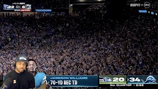 Seahawk fan reacts to Seattle Seahawks vs Detroit Lions  2024 Week 4 Game Highlights  BigR [upl. by Ijat930]