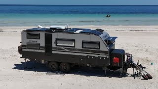 Ultimate OffRoad Family Caravan Touring The Titanium Caravans 216 Bunk Van [upl. by Sibley]