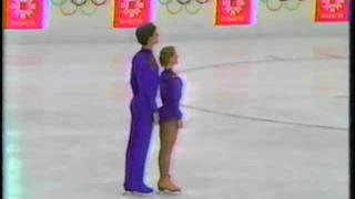 1984 Winter Olympics  Pairs Short Program Jill Watson amp Burt Lancon USA [upl. by Pansy418]