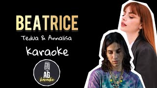 Beatrice  Tedua amp Annalisa  KARAOKE AG [upl. by Thisbee]