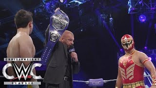 Triple H reveals the new WWE Cruiserweight Championship Cruiserweight Classic Live Finale [upl. by Quint]