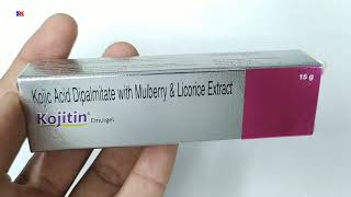 Kojitin Emulgel  Kojic acid Dipalmitate with Mulberry amp Licorice Extract  Kojitin Emulgel Uses [upl. by Enotna]