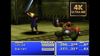 Final Fantasy 7 VII 4k 60 FPS Remastered Gameplay Duckstation  Reshade  PS1 Emulator [upl. by Asnarepse]