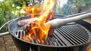 How To Grill a TBone Steak without losing those lovely juices  BBQ Recipe  Pitmaster X [upl. by Nnaegroeg]