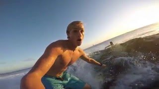 Surfing at Poipu Beach Kauai GoPro [upl. by Otokam]