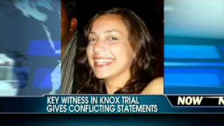 Key Witness in Amanda Knox Trial Gives Conflicting Statements [upl. by Lenno]