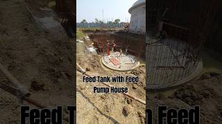 Feed Tank with Feed pump house youtubeviralshorts youtubeshorts Construction [upl. by Aym565]