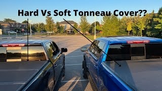 Soft Vs Hard Trifold Tonneau Cover for Your Truck  WHICH IS BEST  2022 Refreshed GMC Sierra AT4 [upl. by Eterg970]