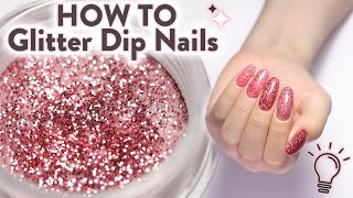 Glitter Tips and Tricks  5 Ways to Apply ✨ [upl. by Papke]