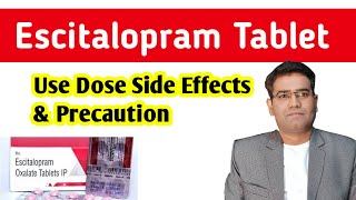 What are Escitalopram tablets uses dose side effects  Lexapro drug for depression  Explained [upl. by Diarmid]