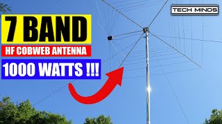 7 BAND HF COBWEB ANTENNA  1 KILOWATT RATING [upl. by Robbert]