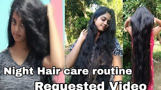 Amar Night Hair Care Routine 🤗 Requested Video nighthaircare longhair [upl. by Gierk571]