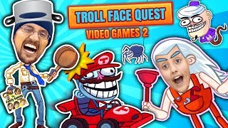 SUPER TROLLARIO BROTHERS Hilarious Trollface Quest Video Games 2 FGTEEV Funny Meme Gameplay [upl. by Einavoj]