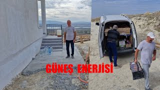 YENİ EVİMİZE GÜNEŞ ENERJİ SİSTEMİ KURMAK İÇİN GELDİLER [upl. by Fleece]