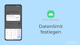 Datenlimit festlegenändern Android 14 [upl. by Alleram367]