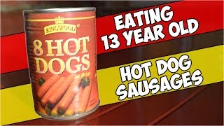 Eating 13 Year Old Hot Dog Sausages [upl. by Popele]