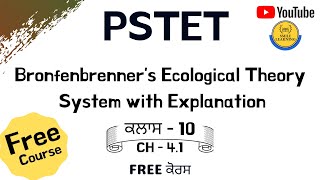 Bronfenbrenners Ecological Theory PSTET  Bronfenbrenner  Theroy of Bronfenbrenner  PSTET 2021 [upl. by Alioz]