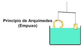 PRINCÍPIO DE ARQUIMEDES EMPUXO [upl. by Feliks865]