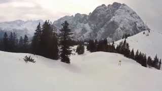 Dachstein West Zwieselalm Piste 12 Aussichtsabfahrt [upl. by Rogozen]