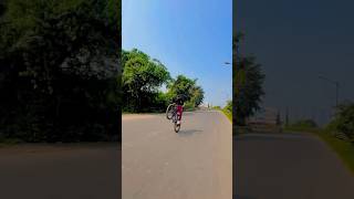 😎Wait for end 😈👍viralreels videopopular wheelie stunt tiktok kolkata asansol [upl. by Nylzzaj]