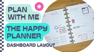 PLAN WITH ME  Dashboard Layout Classic Happy Planner  Weekly Productivity Planning Basics [upl. by Becka]