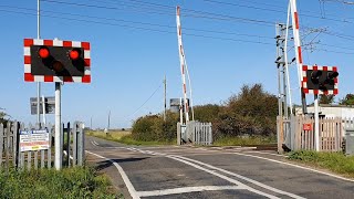 Watlington St Peters Road Level Crossing Norfolk [upl. by Eletnahs]