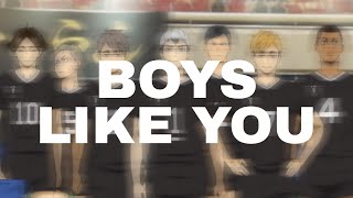 boys like you  inarizaki amp sakusa amv [upl. by Eelana]