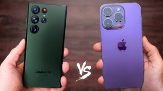 iPhone 14 Pro Max vs S23 Ultra  ¡QUE HUMILLACIÓN [upl. by Ayaet]