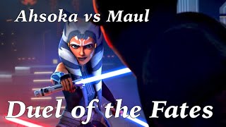 Ahsoka vs Maul with Duel of the Fates [upl. by Ahsyla109]