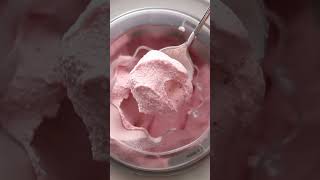 Strawberry Ice Cream with xanthan gum shorts [upl. by Pardo]