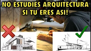 ¡NO estudies ARQUITECTURA si eres así [upl. by Ardnuyek]