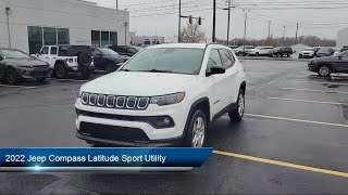 2022 Jeep Compass Latitude Sport Utility Kent Akron Stow Canton Cleveland [upl. by Gasparo]