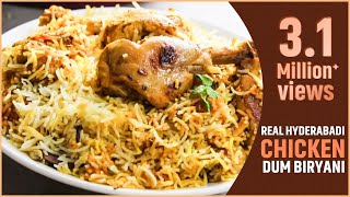 HYDERABADI CHICKEN DUM BIRYANI In Telugu చికెన్ దం బిర్యానీ  Nizams Hyd Chicken BiryaniVismaiFood [upl. by Nnov597]