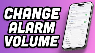 How To Change Alarm Volume On iPhone 16  iPhone 16 Pro  iPhone 16 Pro Max [upl. by Arba]