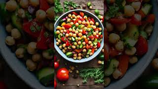 Quick Mediterranean Chickpea Salad salad food foodie music newmusic song cover Hayascuisine [upl. by Htrahddis159]