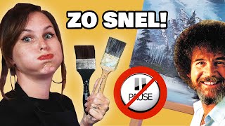 ZONDER PAUZE CHALLENGE  BOB ROSS TUTORIAL [upl. by Concoff]