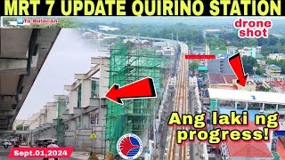 Ang laki ng progress MRT 7 UPDATE QUIRINO STATIONSept012024build better more  build3x [upl. by Diao804]