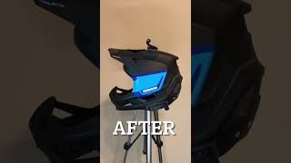 100 Trajecta Full Face Helmet Vinyl Makeover DIY [upl. by Dorry376]