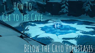 How To Get To the Cave Area Under the Cryo Hypostasis at Dragonspine  Genshin Impact V15 [upl. by Uah]