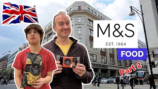 American Father amp Son React to Marks amp Spencer Food Part 2 [upl. by Anikahs431]