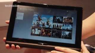 Windows 8 Toshiba Tablet Hands on Preview [upl. by Hadihahs]