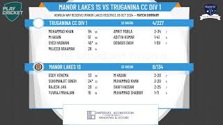 Manor Lakes 1s v Truganina CC DIV 1 [upl. by Haididej]