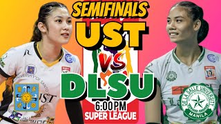 UST Golden Tigresses vs LA SALLE Lady Spikers  2024 Shakeys Super League PreSeason LIVE SCORE [upl. by Paulette]